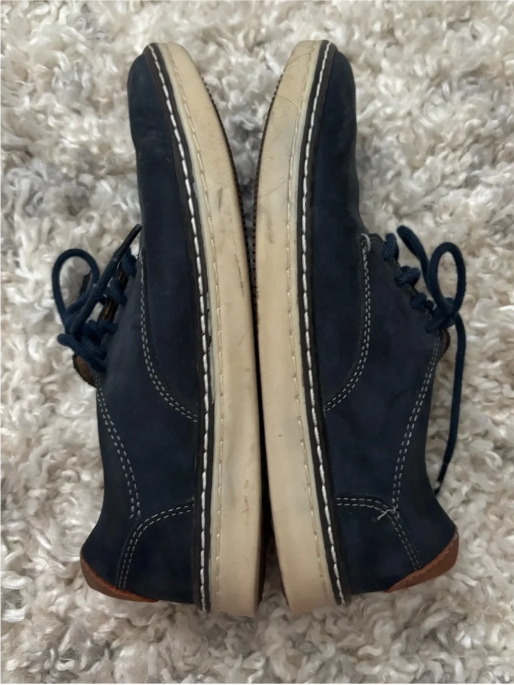 Johnston & Murphy Boys Navy Lace-Up Dress Shoes | Size 1M